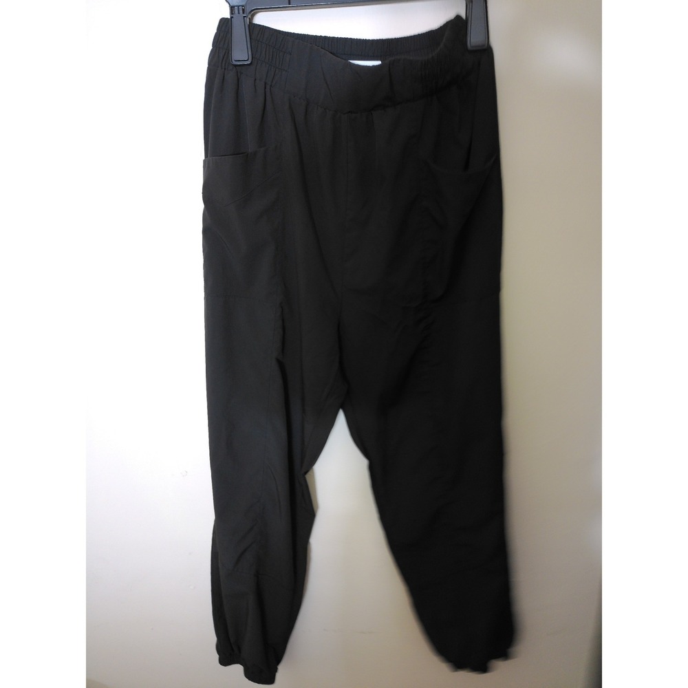 Unbranded Jogger Pants Mens Small Black Techwear Athleisure Relaxed Tapered